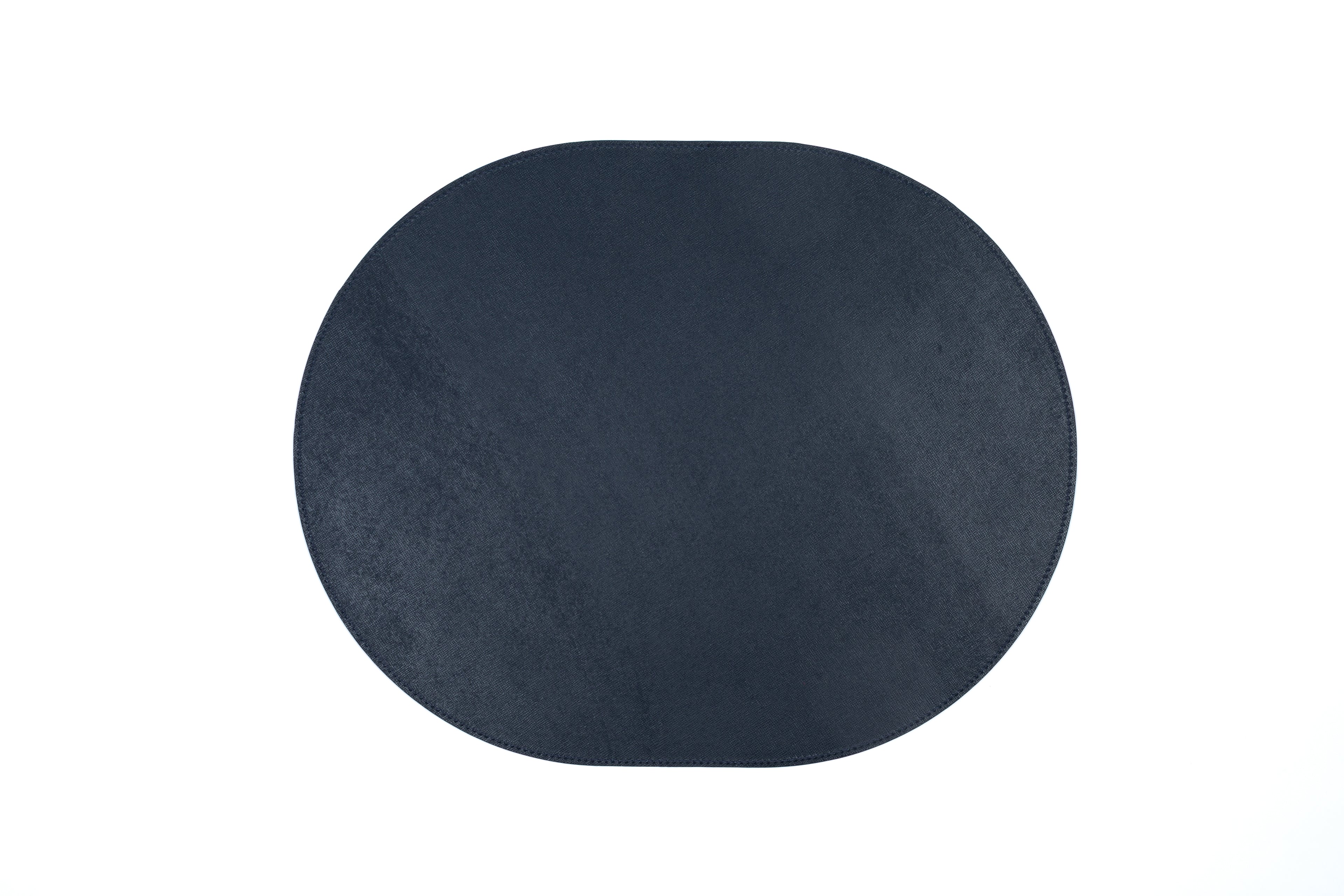 ALUREA Oval Placemat Saffiano Topaz/Marine