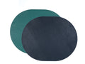 ALUREA Oval Placemat Saffiano Topaz/Marine