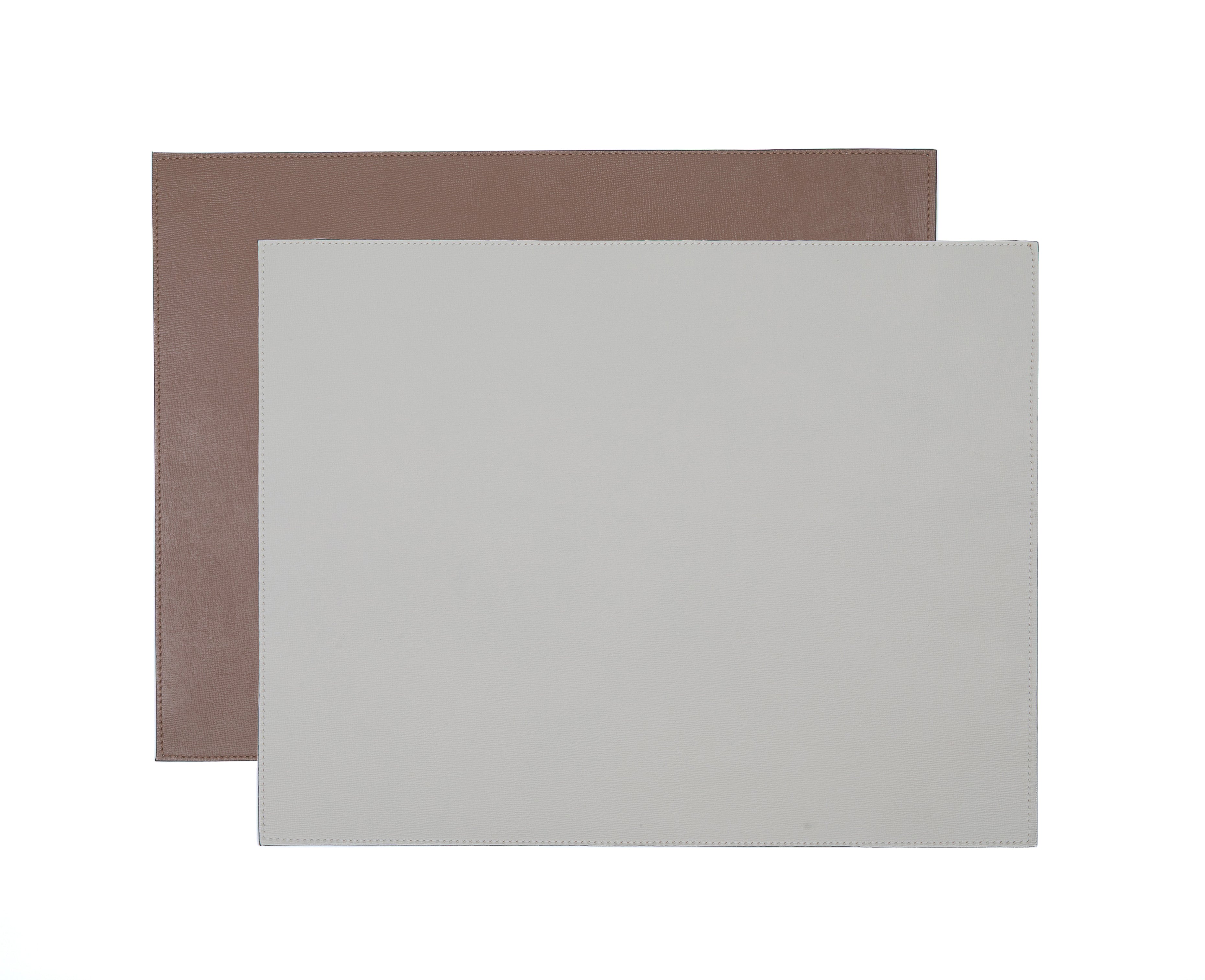 ALUREA Rectangular Placemat Saffiano OffWhite/Honey