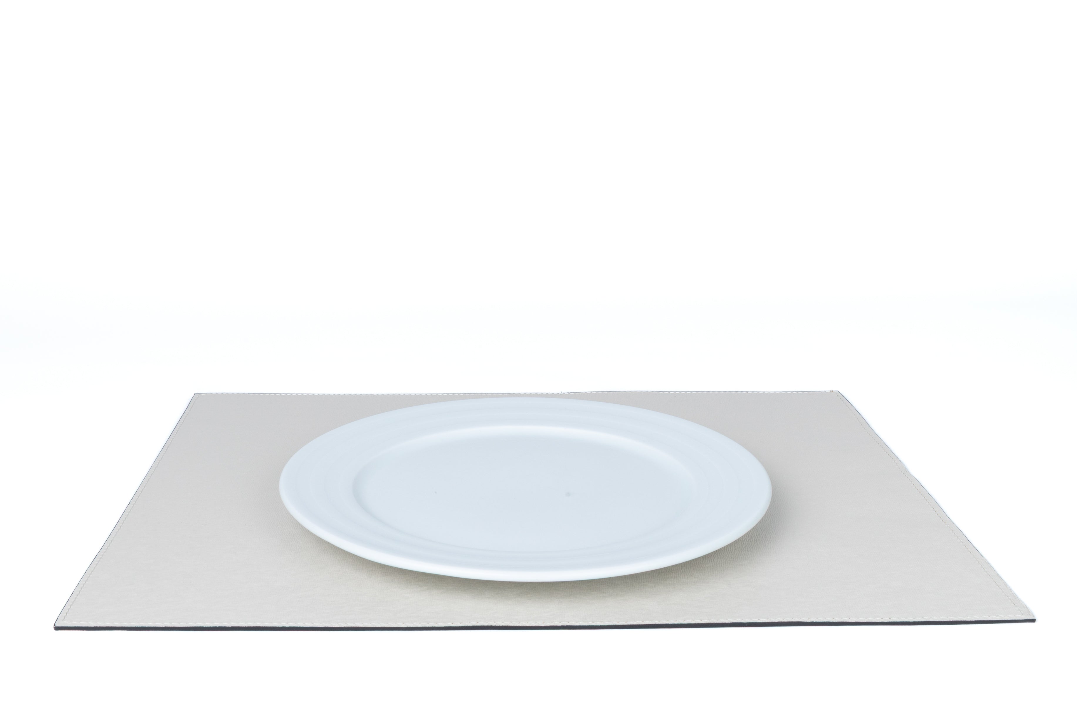 ALUREA Rectangular Placemat Saffiano OffWhite/Honey