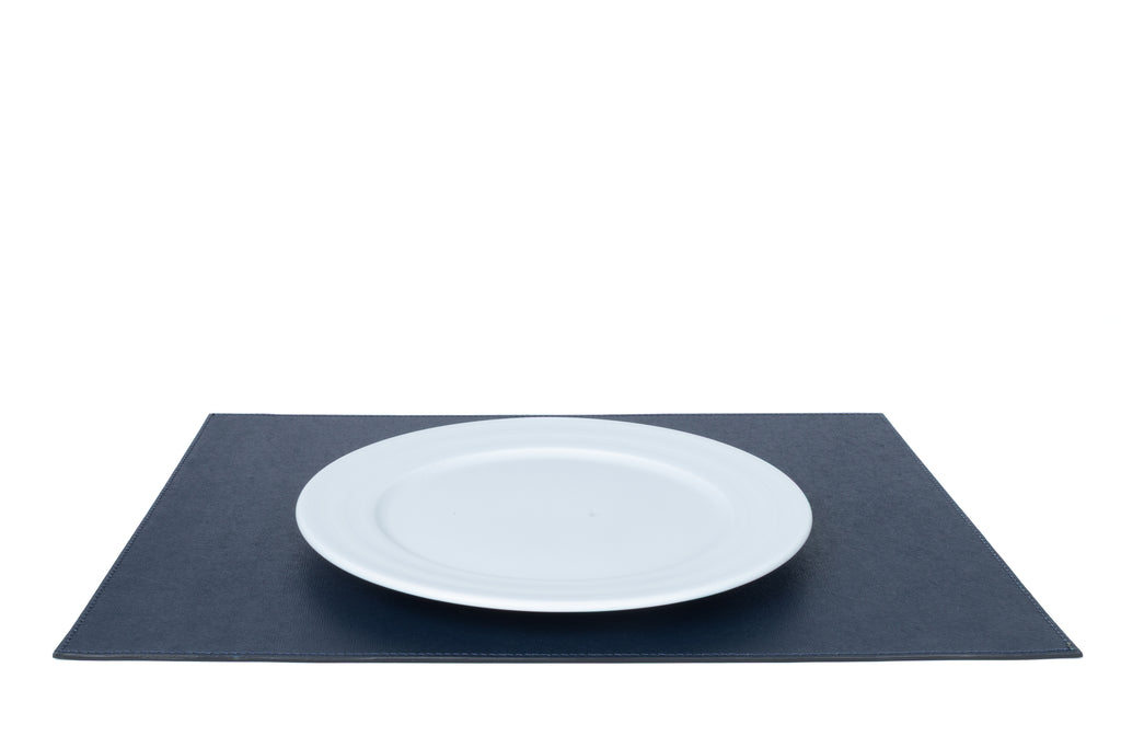 ALUREA Rectangular Placemat Saffiano Topaz/Marine