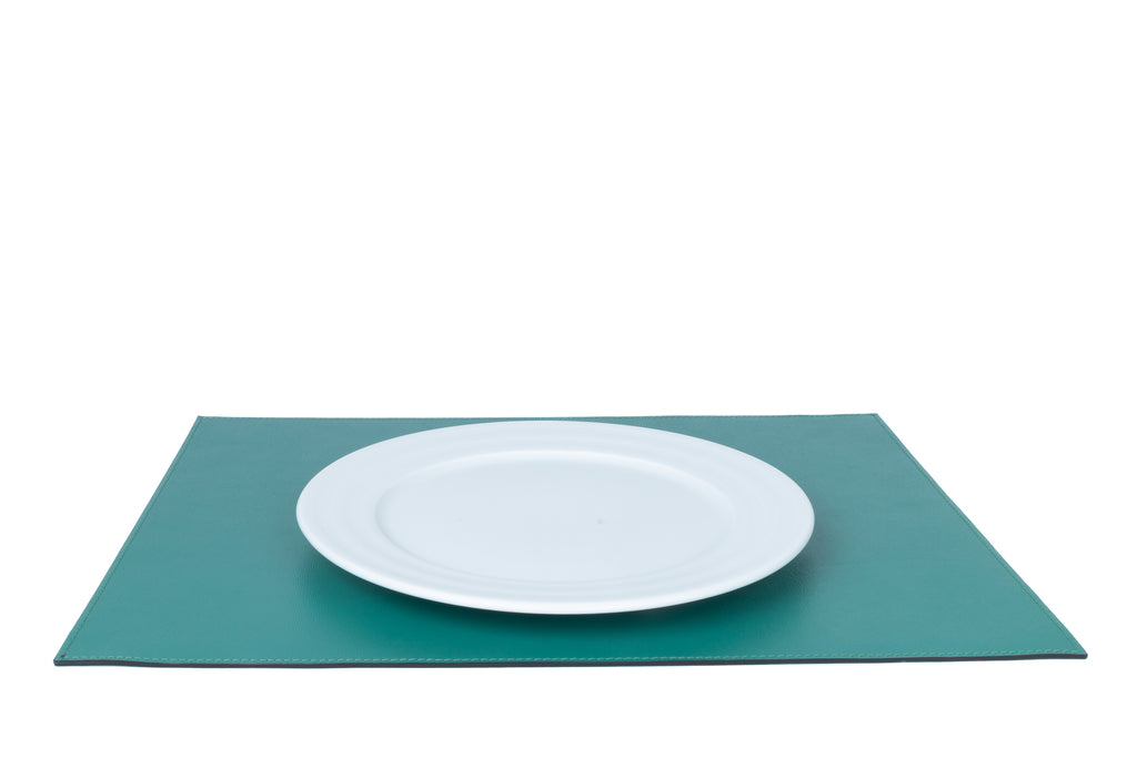 ALUREA Rectangular Placemat Saffiano Topaz/Marine