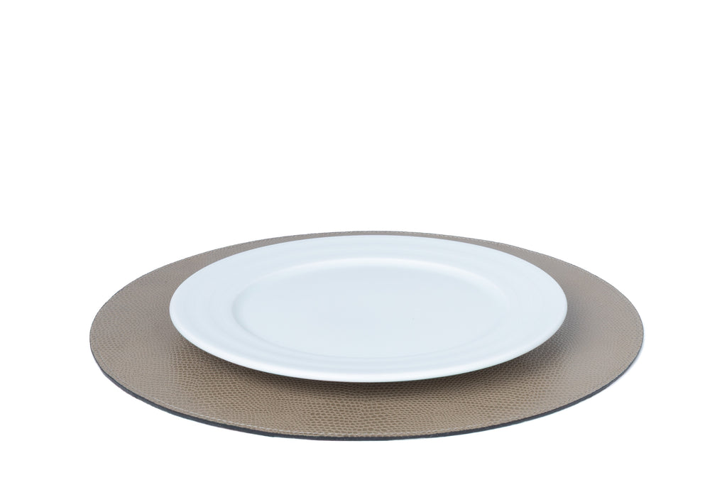 ALUREA Round Placemat Stingray Ash/Fossil