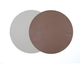ALUREA Round Placemat - Saffiano OffWhite/Honey